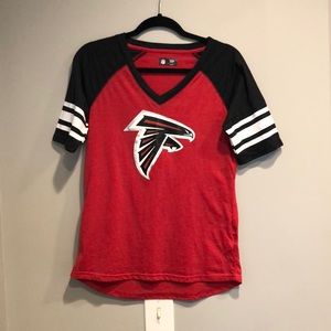 Women’s Atlanta Falcons V-Neck T-Shirt M